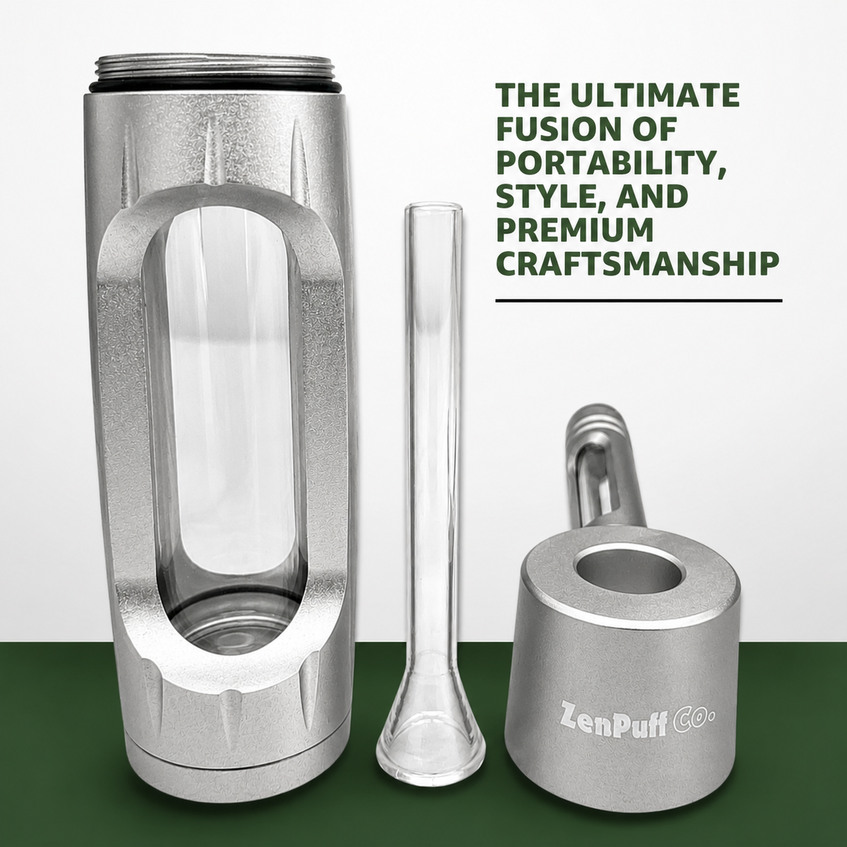 ZenPuff Luxury Aluminum/Glass Water Bottle